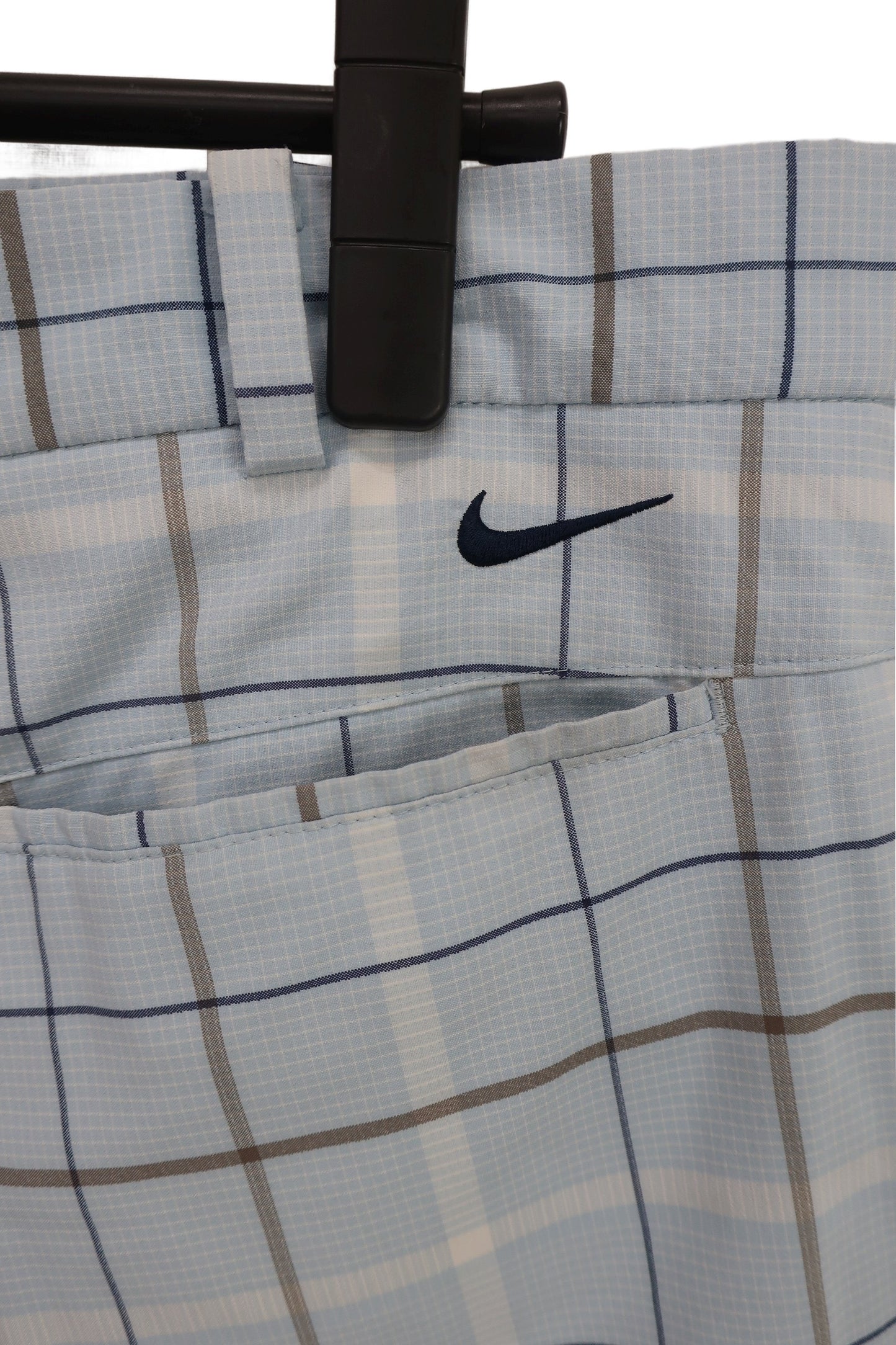 NIKE GOLF(ナイキゴルフ) ハーフパンツ 水色チェック メンズ 36 B