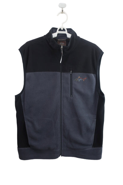 GREG NORMAN(クレグノーマン) フリースベスト 黒グレー メンズ S B-1