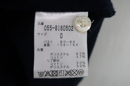 PEARLY GATES(パーリーゲイツ) ポロシャツ ネイビー レディース 0 055-8160502 A-8