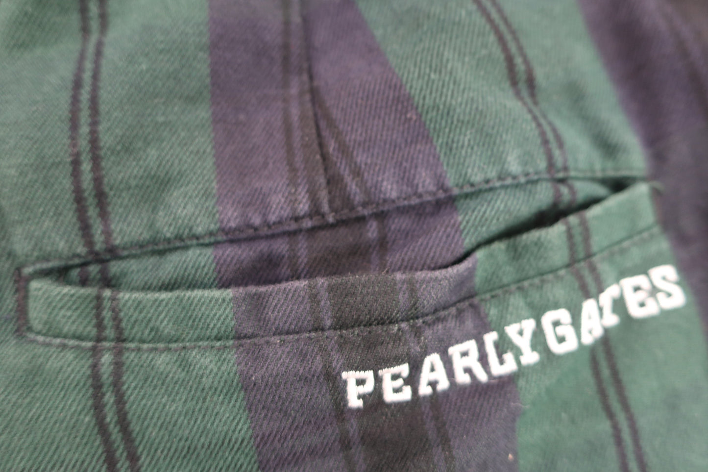 PEARLY GATES(パーリーゲイツ) ハーフパンツ 緑紺チェック レディース 0 055-6132320 B-5