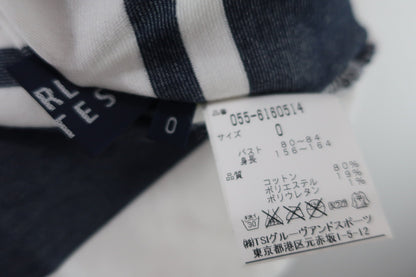 PEARLY GATES(パーリーゲイツ) ポロシャツ 白ネイビー レディース 0 055-6160514 B-9