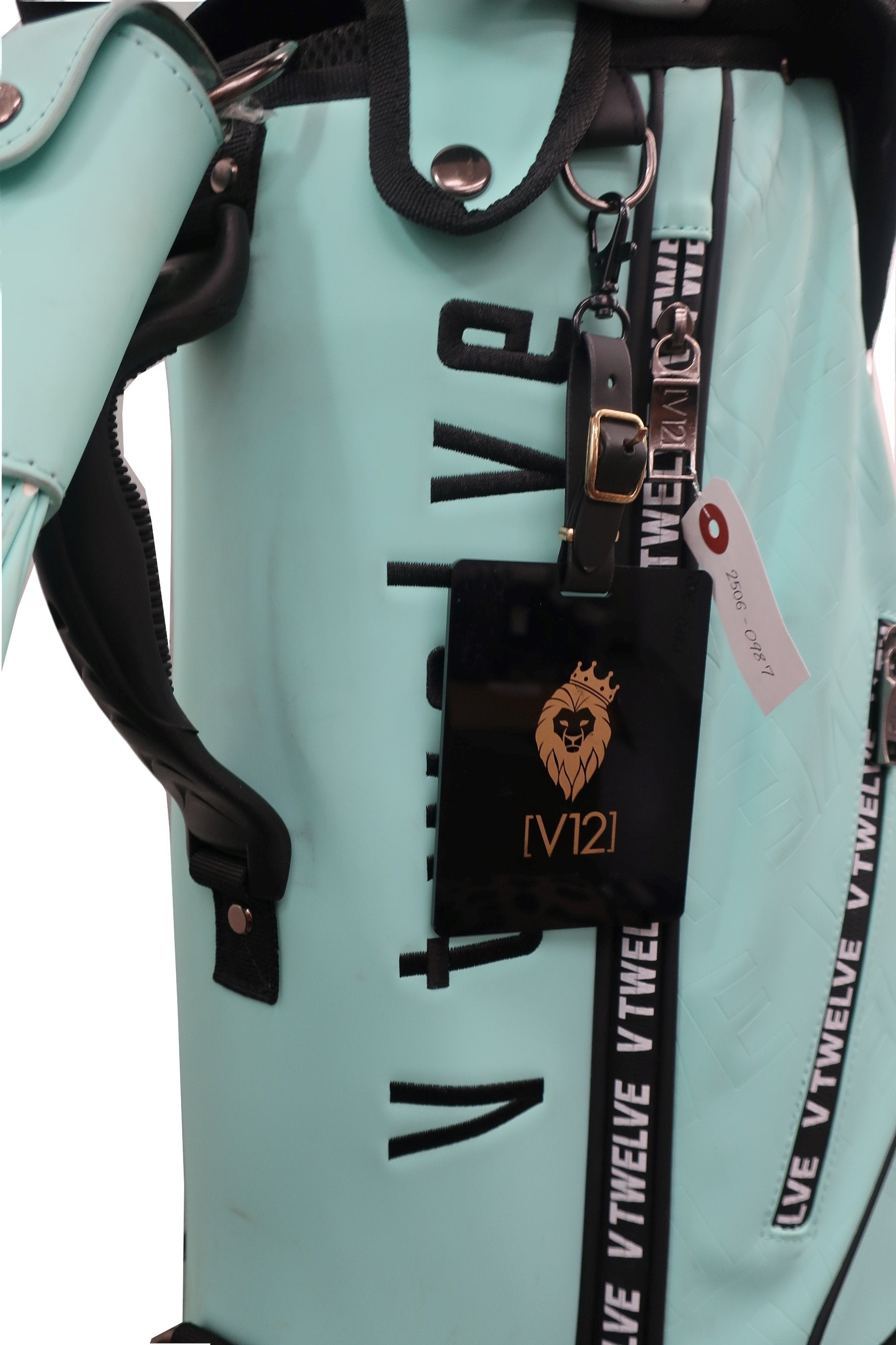 V12(ヴィトゥエルブ) スタンド式キャディバッグ ミントグリーン 9インチ 重量3.7ｋｇ 5分割 v122310cb03 B-2