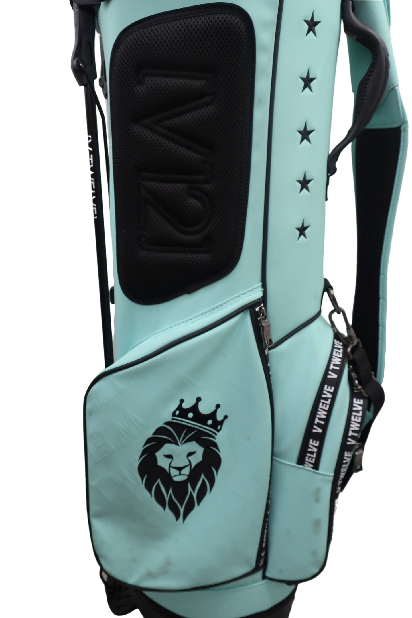 V12(ヴィトゥエルブ) スタンド式キャディバッグ ミントグリーン 9インチ 重量3.7ｋｇ 5分割 v122310cb03 B-6