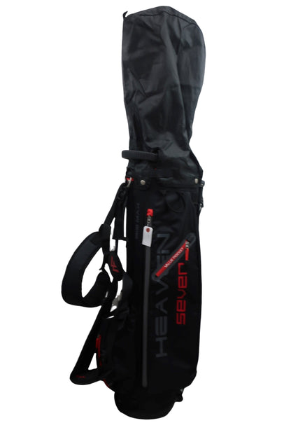 BIG MAX GOLF(ビッグマックスゴルフ) スタンド式キャディバッグ 黒赤 1.6kg 4口 Heaven Seven G S-1