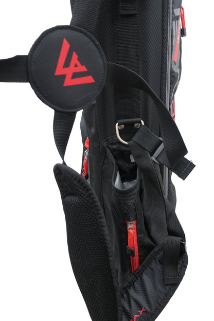 BIG MAX GOLF(ビッグマックスゴルフ) スタンド式キャディバッグ 黒赤 1.6kg 4口 Heaven Seven G S-4