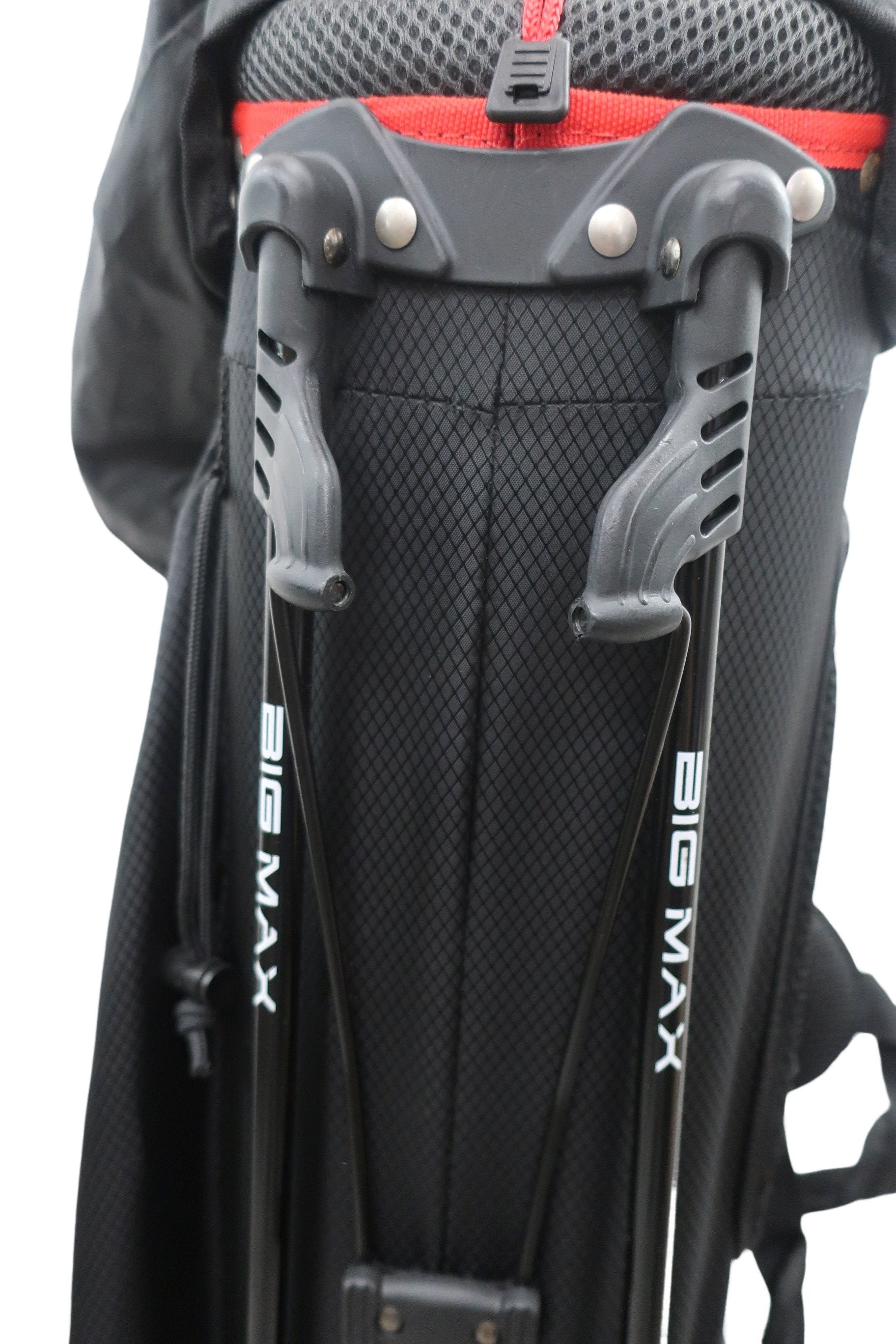 BIG MAX GOLF(ビッグマックスゴルフ) スタンド式キャディバッグ 黒赤 1.6kg 4口 Heaven Seven G S-5