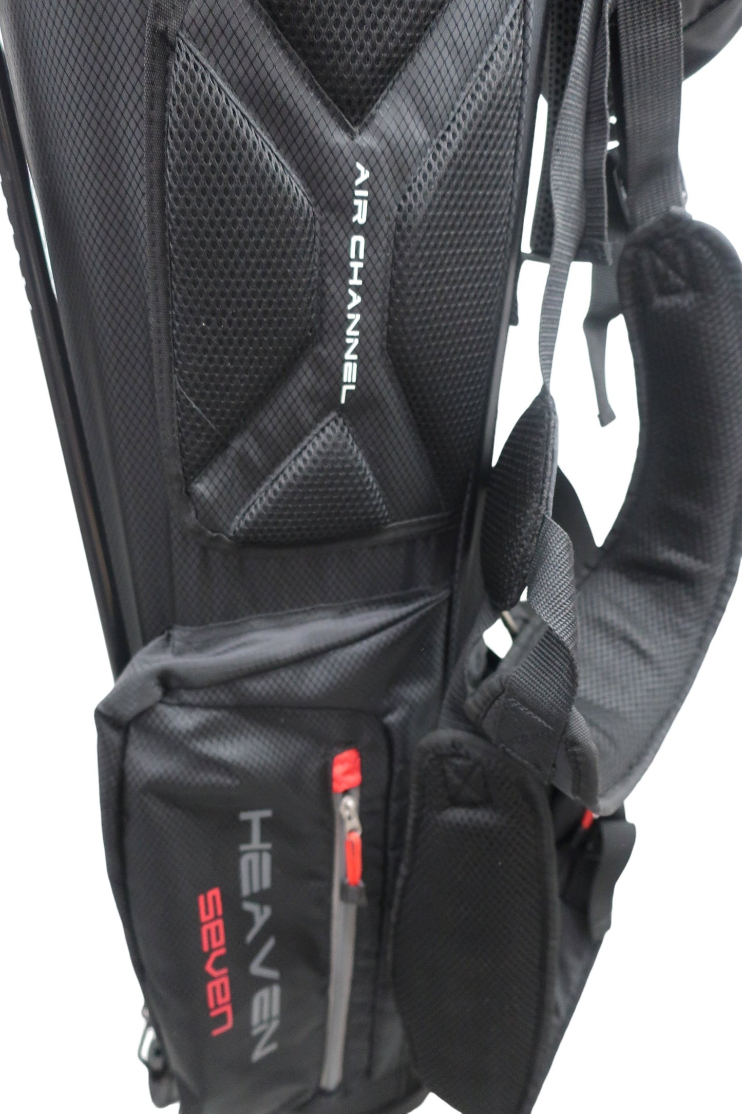 BIG MAX GOLF(ビッグマックスゴルフ) スタンド式キャディバッグ 黒赤 1.6kg 4口 Heaven Seven G S-9