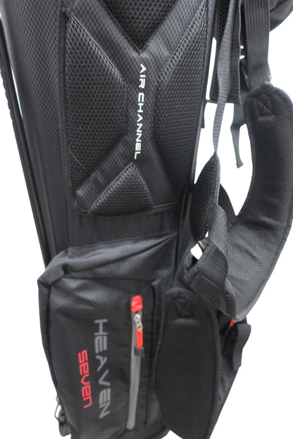 BIG MAX GOLF(ビッグマックスゴルフ) スタンド式キャディバッグ 黒赤 1.6kg 4口 Heaven Seven G S-9