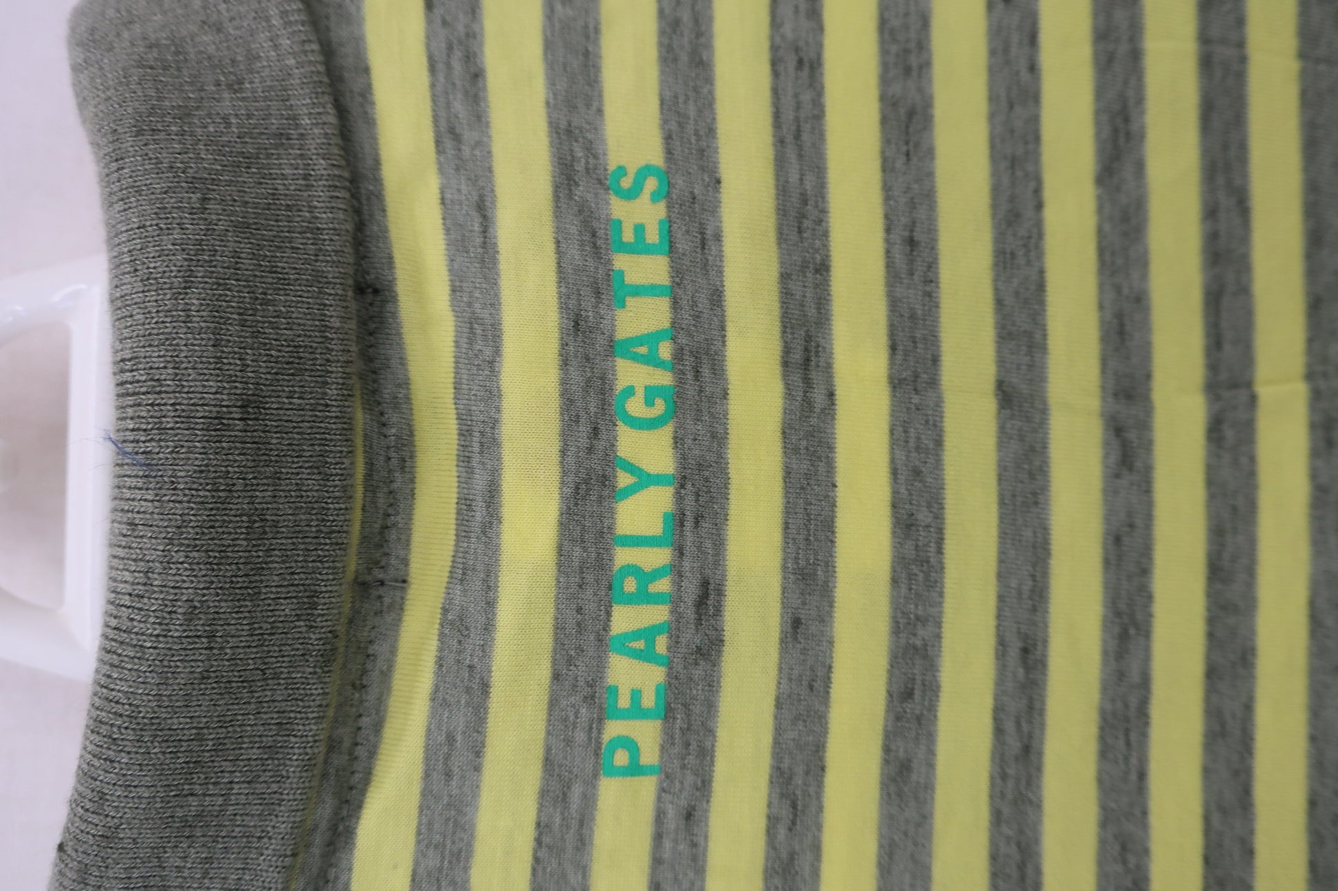 PEARLY GATES(パーリーゲイツ) ポロシャツ 黄色グレー レディース 2 055-160314 B