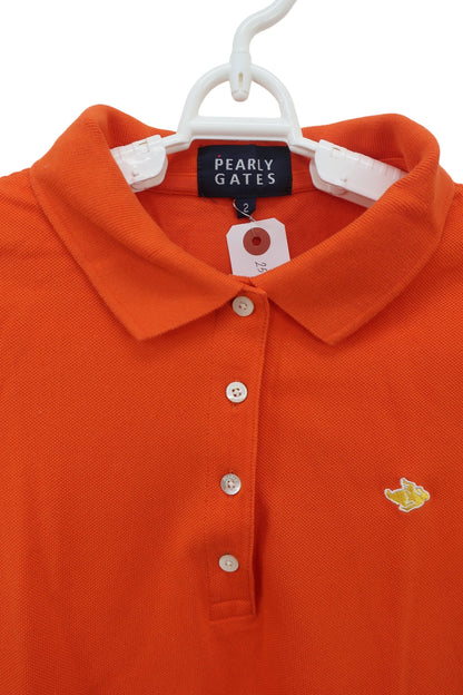 PEARLY GATES(パーリーゲイツ) ポロシャツ オレンジ レディース 2 055-960805 A