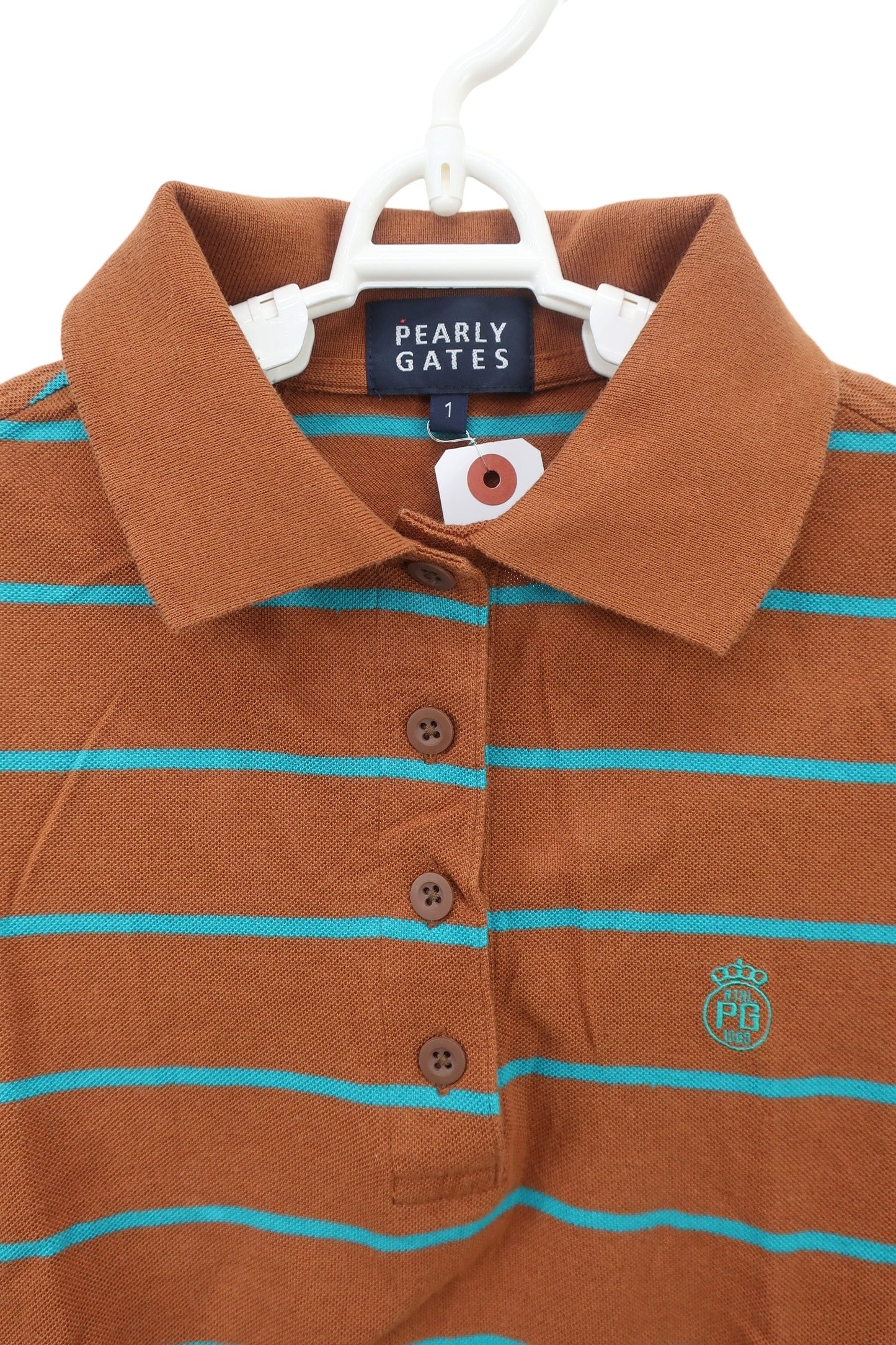 PEARLY GATES(パーリーゲイツ) ポロシャツ 茶色系 レディース 1 055-260153 A