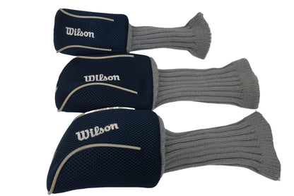 Wilson(ウィルソン) ヘッドカバー3点セット ネイビーグレー FW用 UT用 A-1