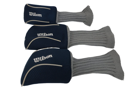 Wilson(ウィルソン) ヘッドカバー3点セット ネイビーグレー FW用 UT用 A-1