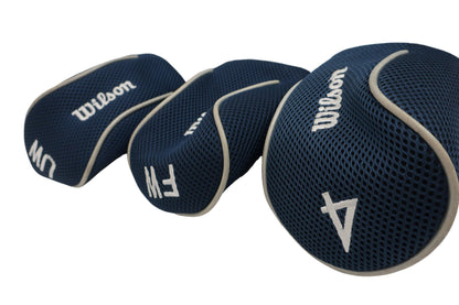 Wilson(ウィルソン) ヘッドカバー3点セット ネイビーグレー FW用 UT用 A-2