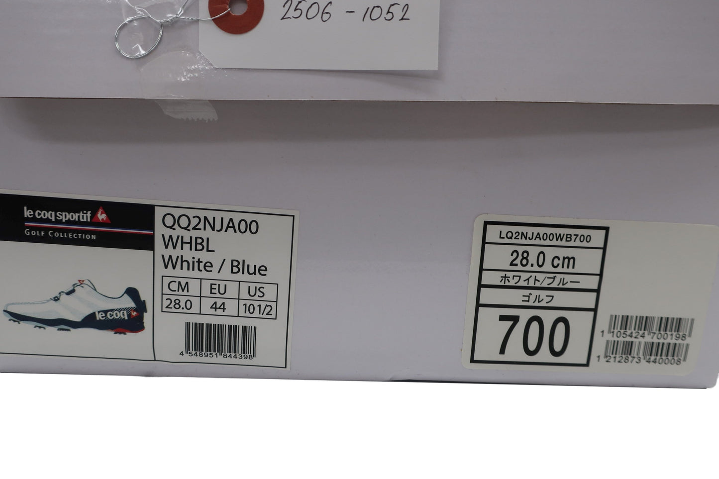 le coq sportif(ルコックスポルティフ) ダイヤル式ゴルフシューズ ホワイトネイビー メンズ 28.0cm QQ2NJA00 A-9