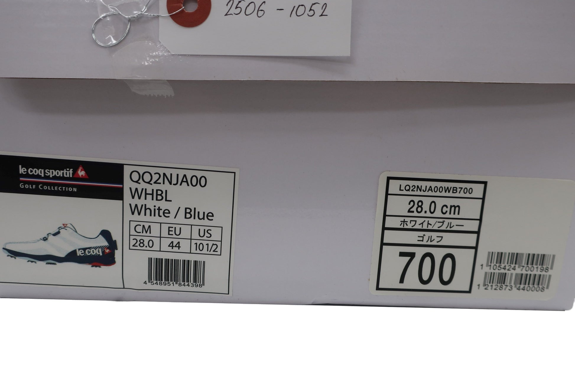 le coq sportif(ルコックスポルティフ) ダイヤル式ゴルフシューズ ホワイトネイビー メンズ 28.0cm QQ2NJA00 A-9