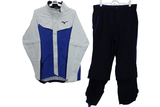 MIZUNO(ミズノ) レインウェア上下セット ネイビーグレー メンズ XL A-1