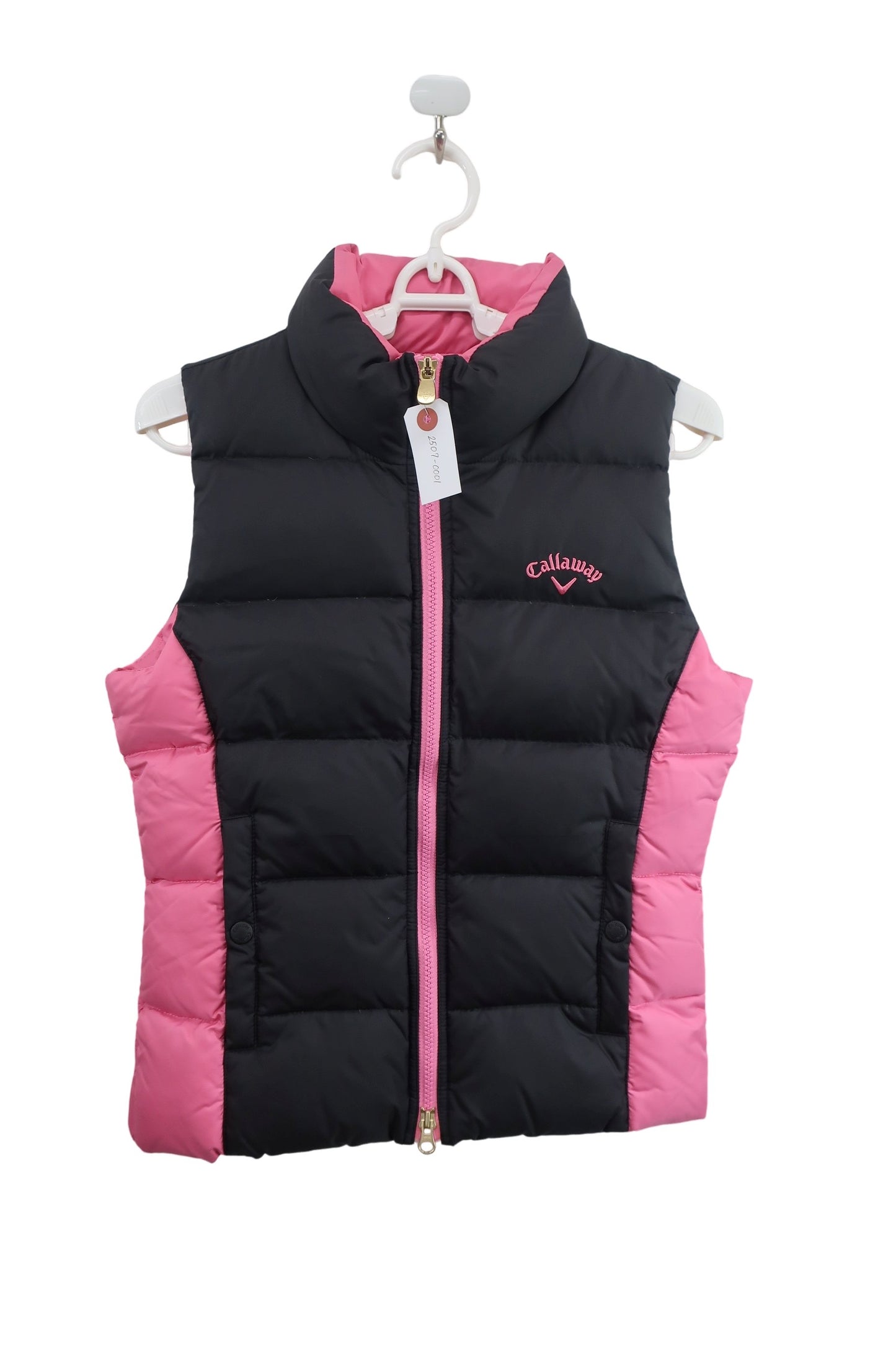 Callaway(キャロウェイ) ダウンベスト ピンク黒 レディース M 241-214822 B-1