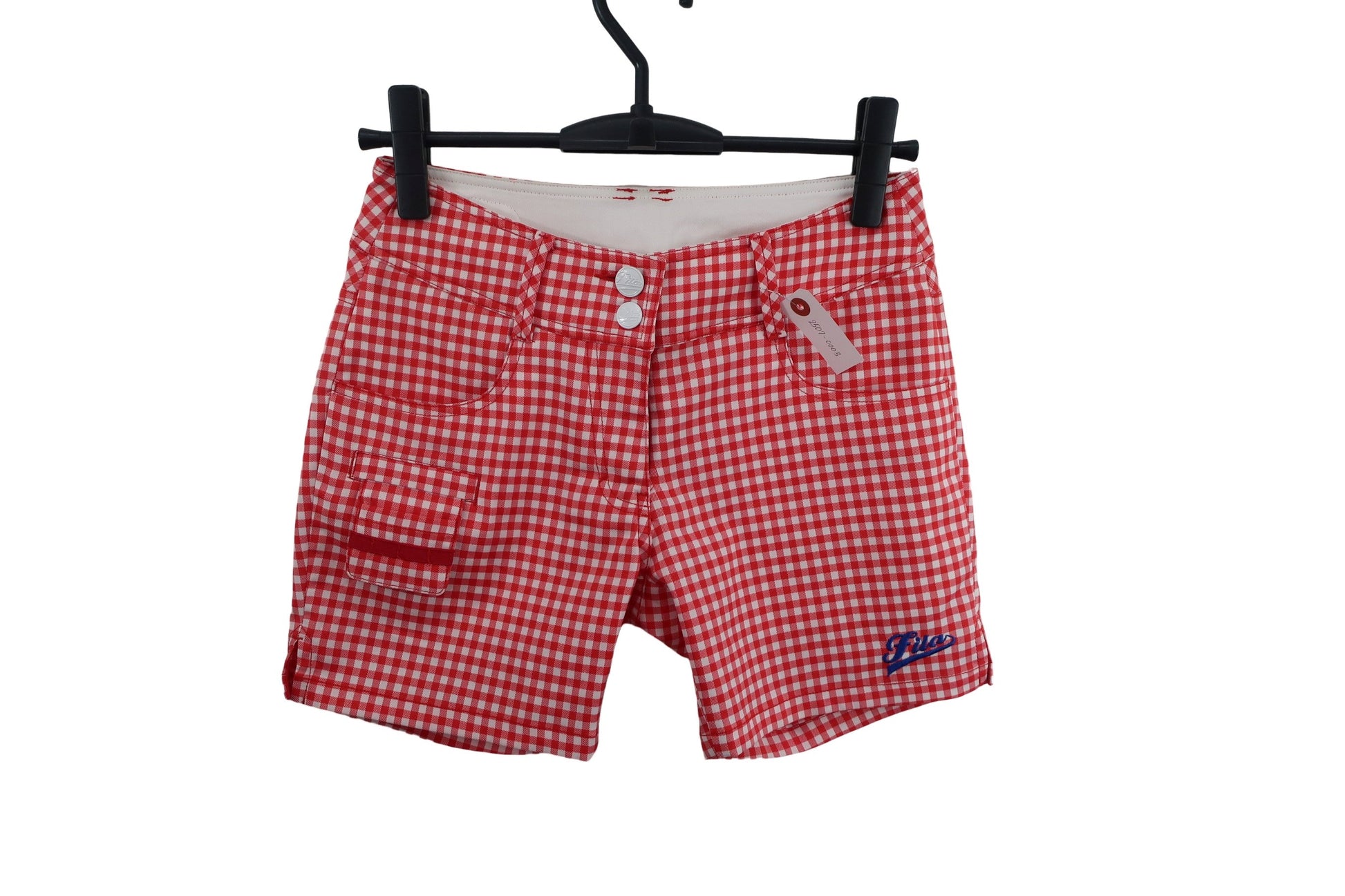 FILA GOLF(フィラゴルフ) ショートパンツ 赤白チェック レディース S A-1