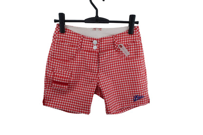 FILA GOLF(フィラゴルフ) ショートパンツ 赤白チェック レディース S A-1