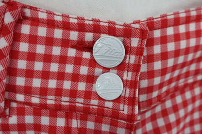 FILA GOLF(フィラゴルフ) ショートパンツ 赤白チェック レディース S A-3