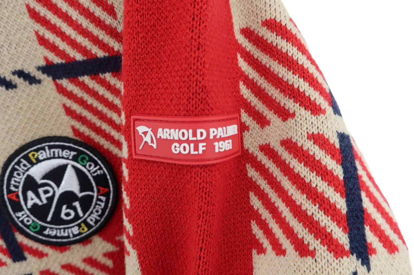 arnold palmer golf(アーノルドパーマー ゴルフ) セーター 赤ベージュ レディース M A-4