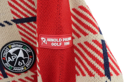 arnold palmer golf(アーノルドパーマー ゴルフ) セーター 赤ベージュ レディース M A-4
