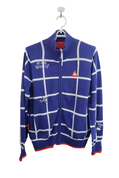 le coq sportif(ルコックスポルティフ) ニットブルゾン 紫 レディース M B-1