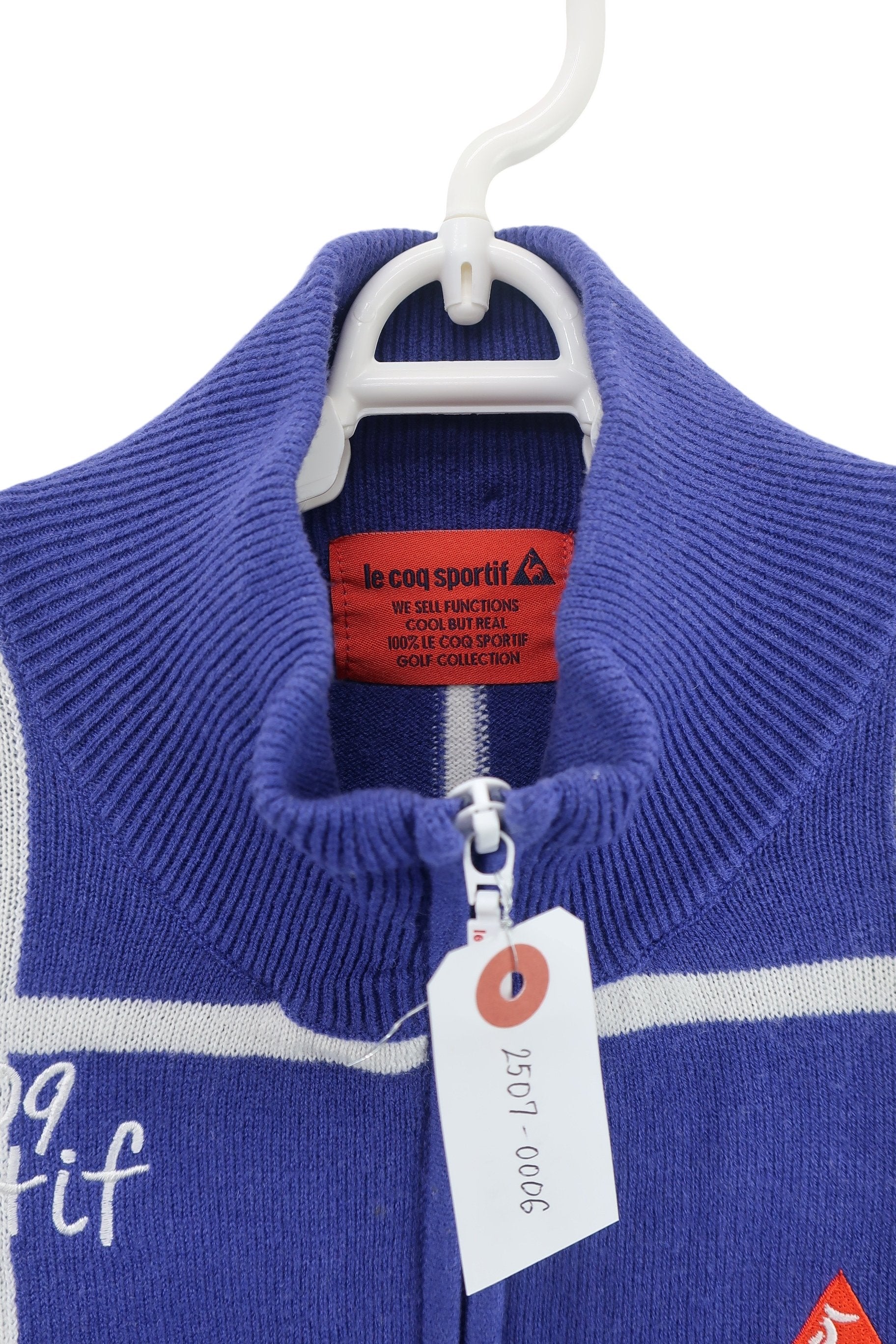 le coq sportif(ルコックスポルティフ) ニットブルゾン 紫 レディース M B-4