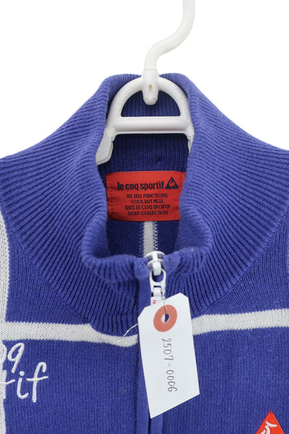 le coq sportif(ルコックスポルティフ) ニットブルゾン 紫 レディース M B-4
