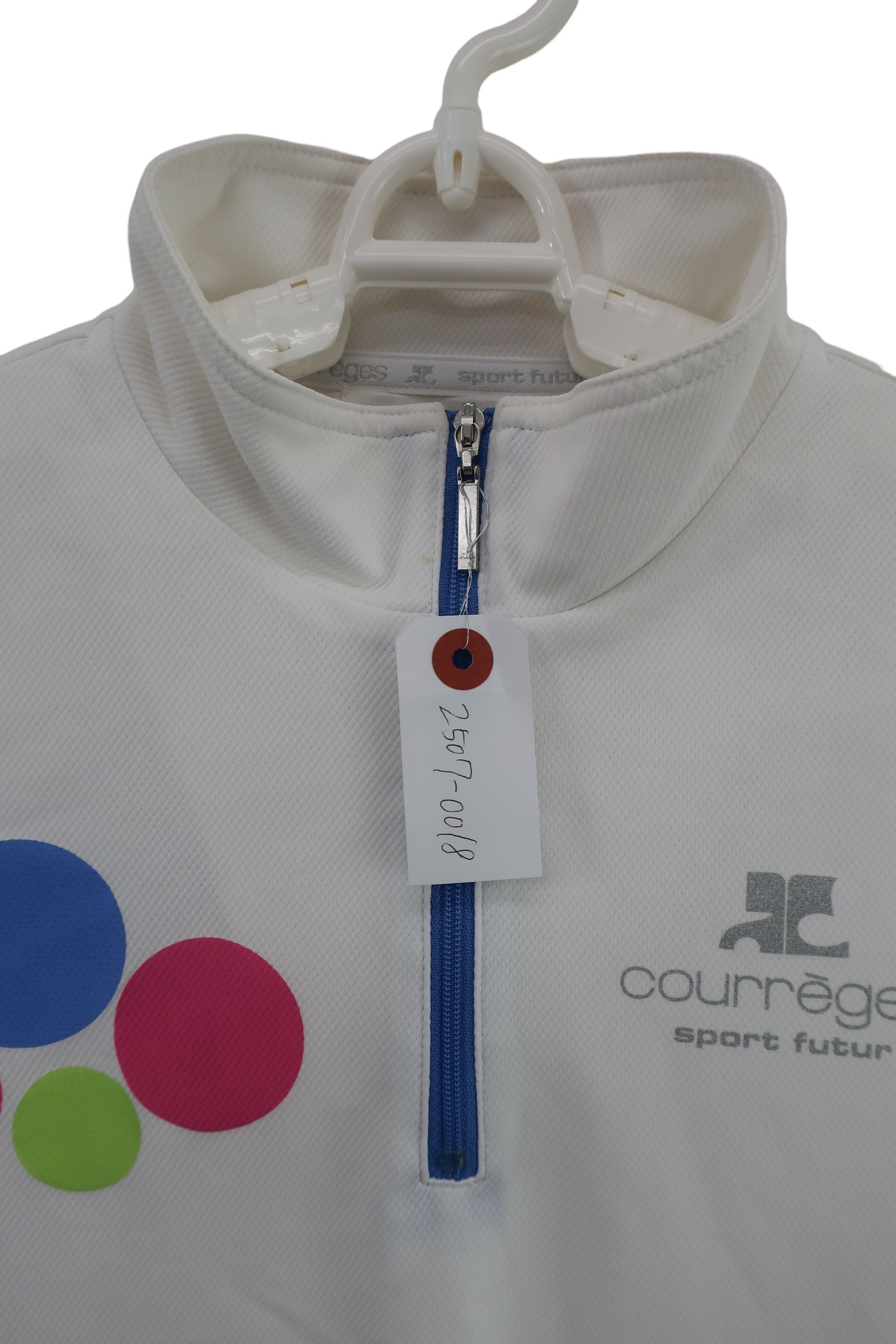 Courreges(クレージュ) ハーフジップシャツ 白 レディース 38 A-3