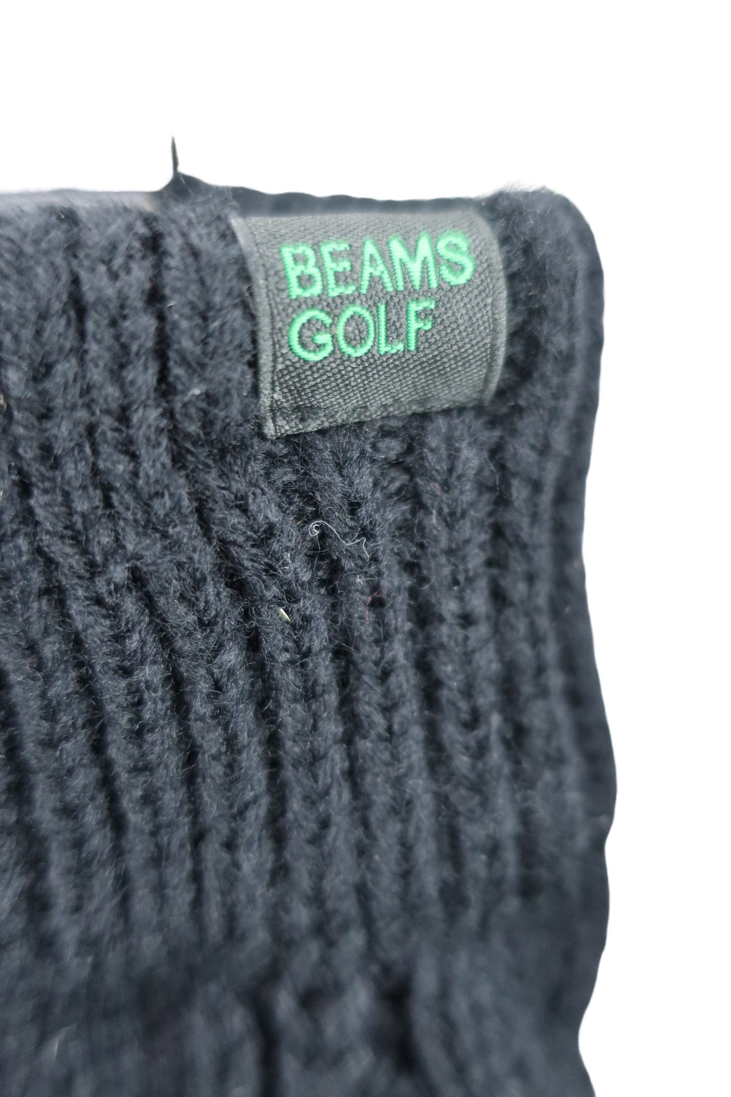 BEAMS GOLF(ビームスゴルフ) ニットアームウォーマー 黒 フリーサイズ A-2