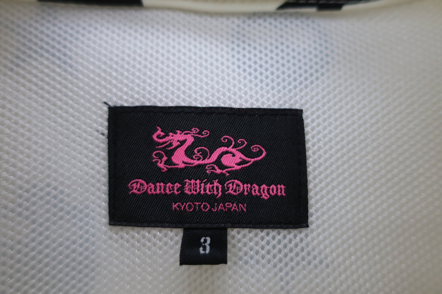 Dance With Dragon(ダンスウィズドラゴン) レインウェアトップス 白ドクロ柄 レディース 3 D2-703100 A-3