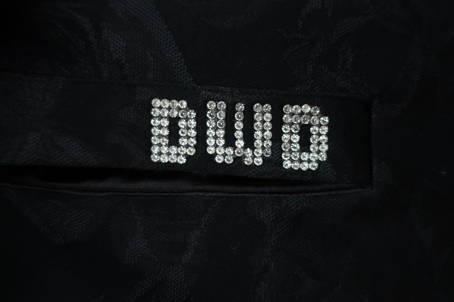 Dance With Dragon(ダンスウィズドラゴン) ポロシャツ 黒総柄 レディース 2 D2-163323 A-2