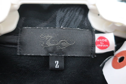 Dance With Dragon(ダンスウィズドラゴン) ポロシャツ 黒総柄 レディース 2 D2-163323 A-3