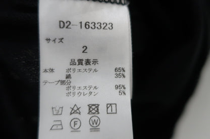 Dance With Dragon(ダンスウィズドラゴン) ポロシャツ 黒総柄 レディース 2 D2-163323 A-6
