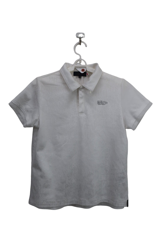 Dance With Dragon(ダンスウィズドラゴン) ポロシャツ 白総柄 レディース 2 D2-183322 A-1