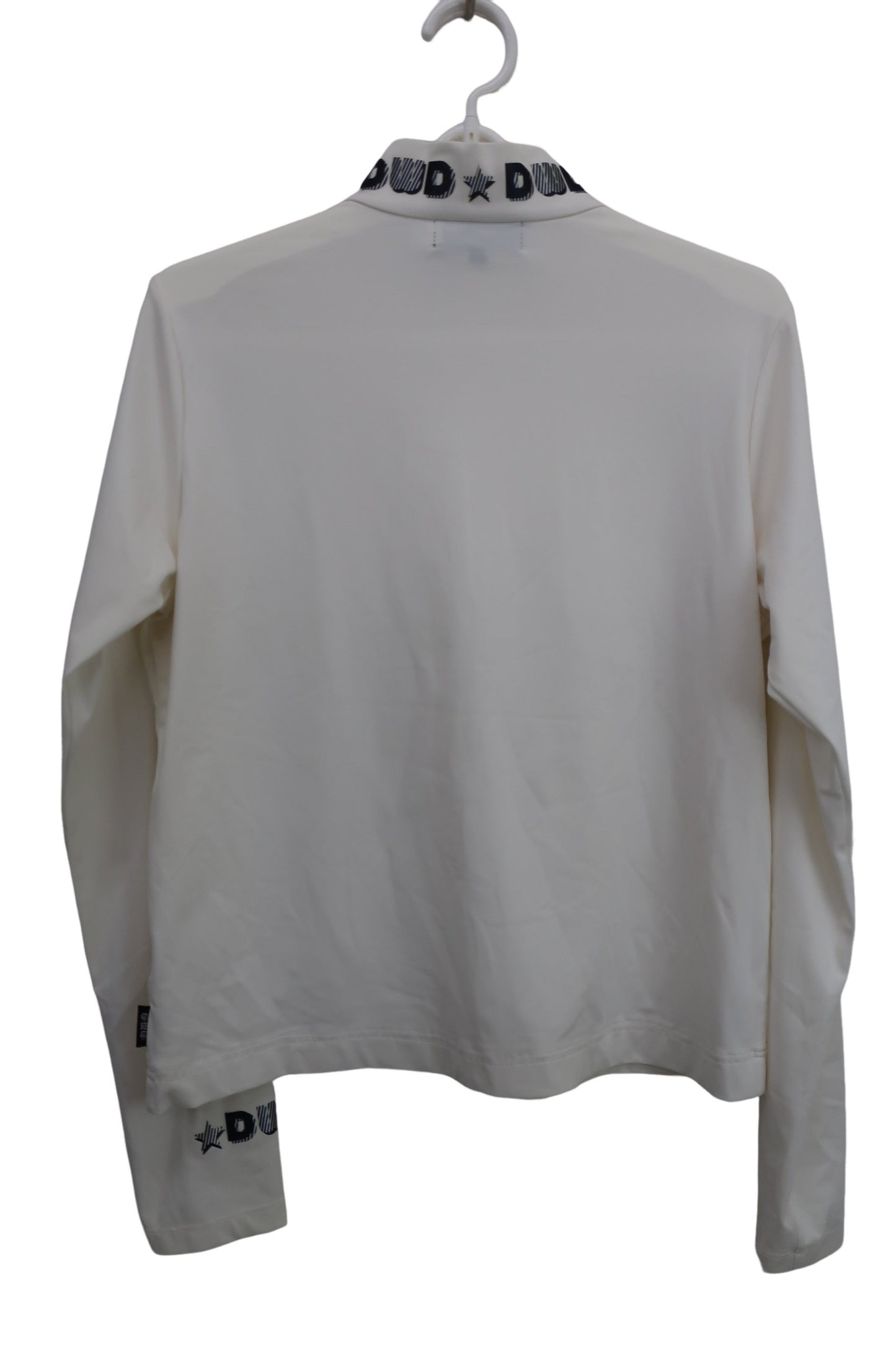 Dance With Dragon(ダンスウィズドラゴン) ハーフジップシャツ 白 レディース 3 D2-179110 B-7