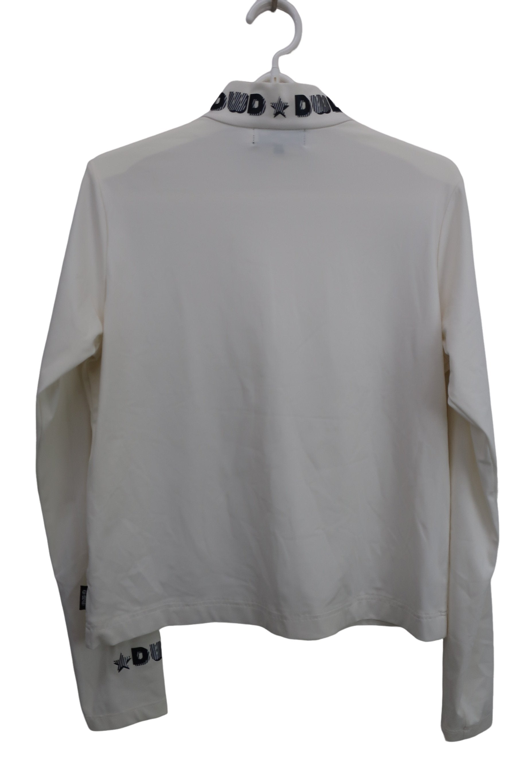 Dance With Dragon(ダンスウィズドラゴン) ハーフジップシャツ 白 レディース 3 D2-179110 B-7