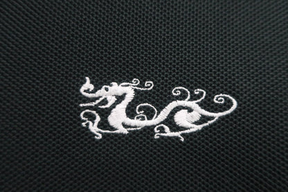 Dance With Dragon(ダンスウィズドラゴン) ハーフジップポロシャツ 黒 レディース 2 D2-178311 A-2