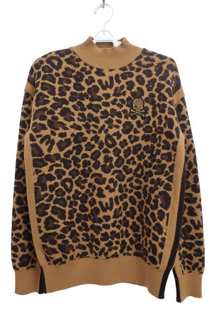Dance With Dragon(ダンスウィズドラゴン) セーター レオパード柄 レディース 2 D2-611100 A-1