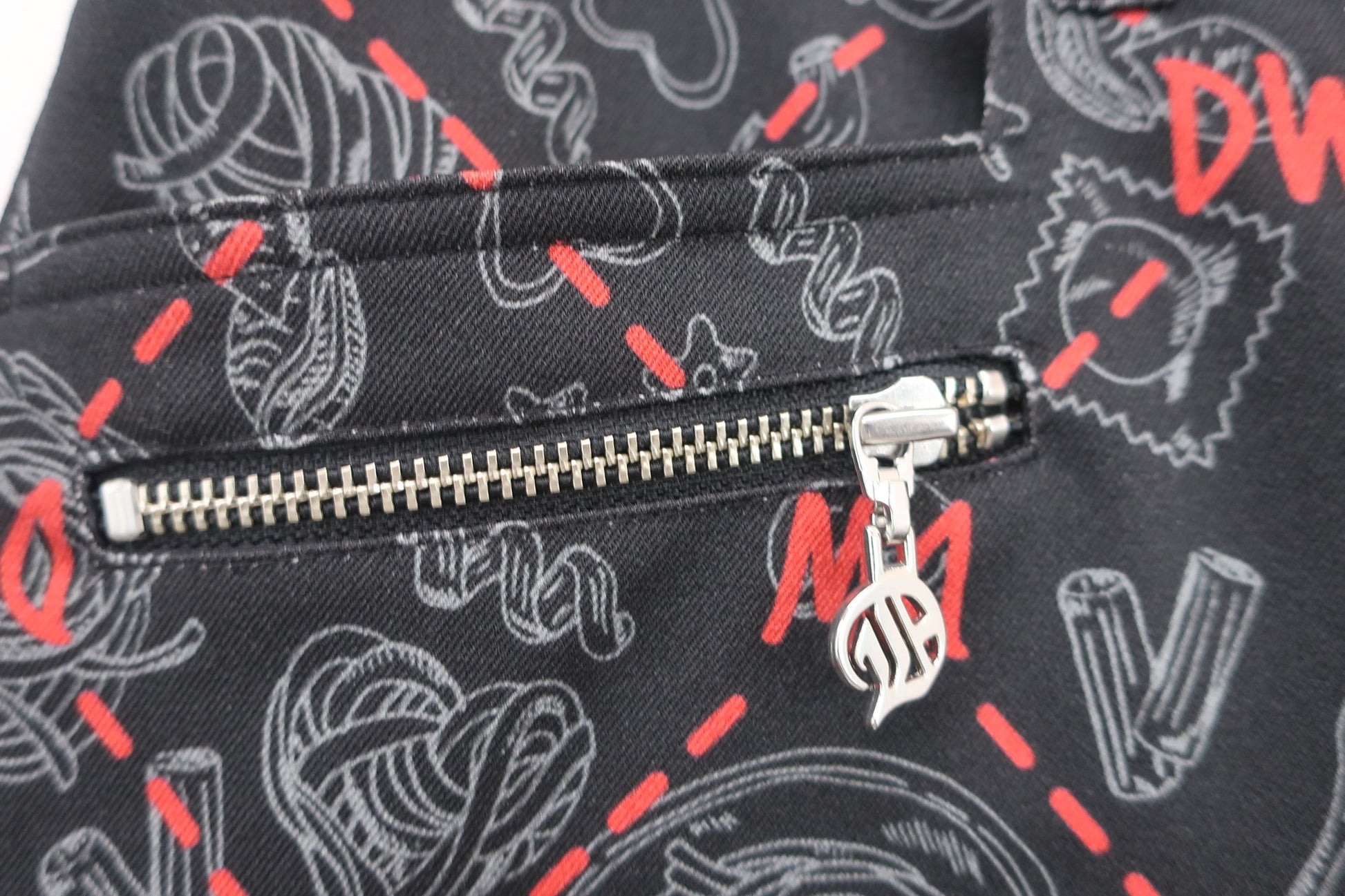 Dance With Dragon(ダンスウィズドラゴン) ショートパンツ 黒総柄 レディース 3 D2-410303 N-3