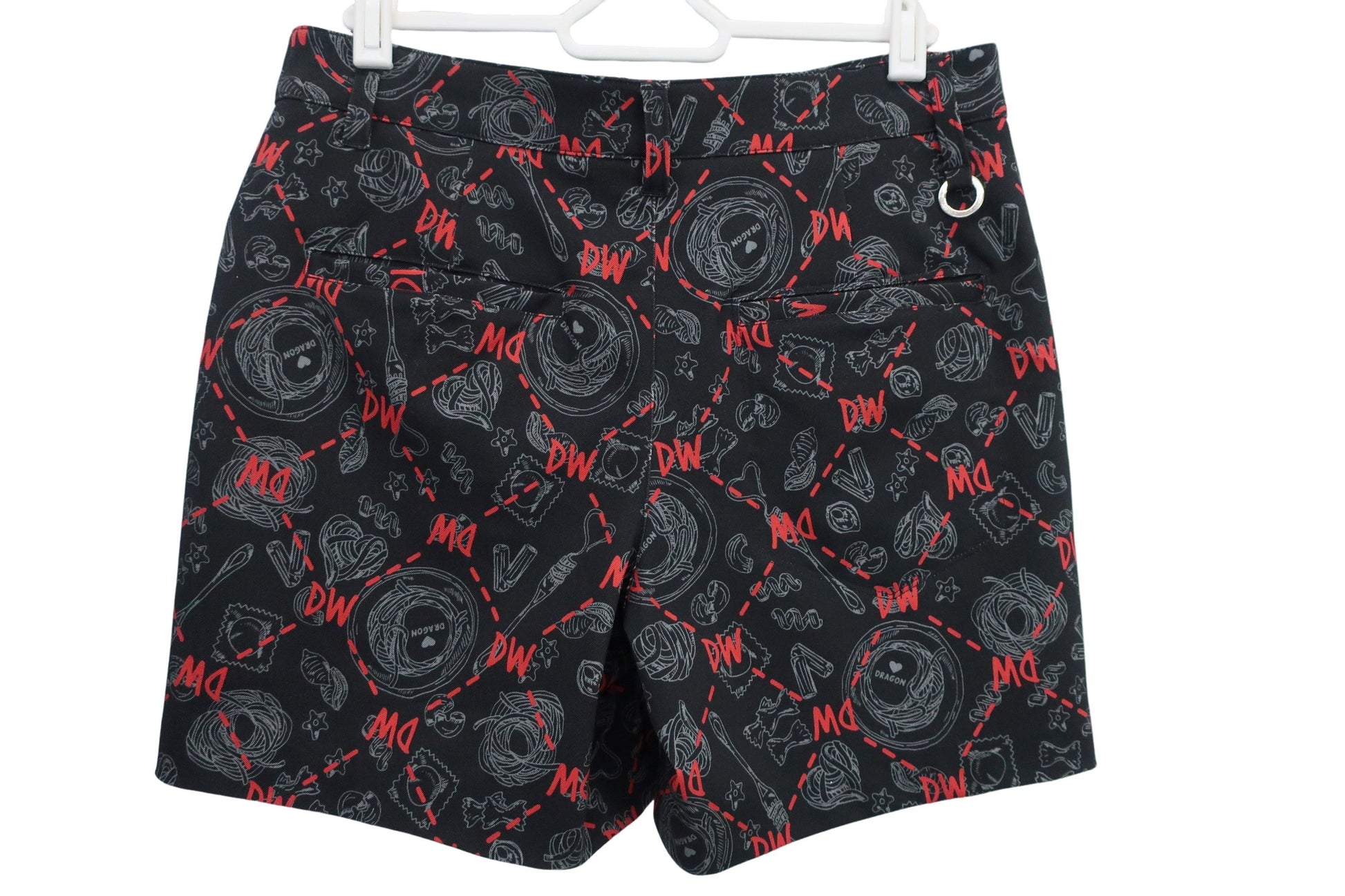 Dance With Dragon(ダンスウィズドラゴン) ショートパンツ 黒総柄 レディース 3 D2-410303 N-5