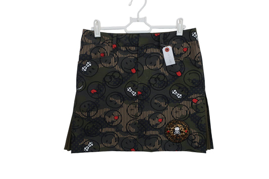 Dance With Dragon(ダンスウィズドラゴン) スカート カーキ総柄 レディース 2 A-1