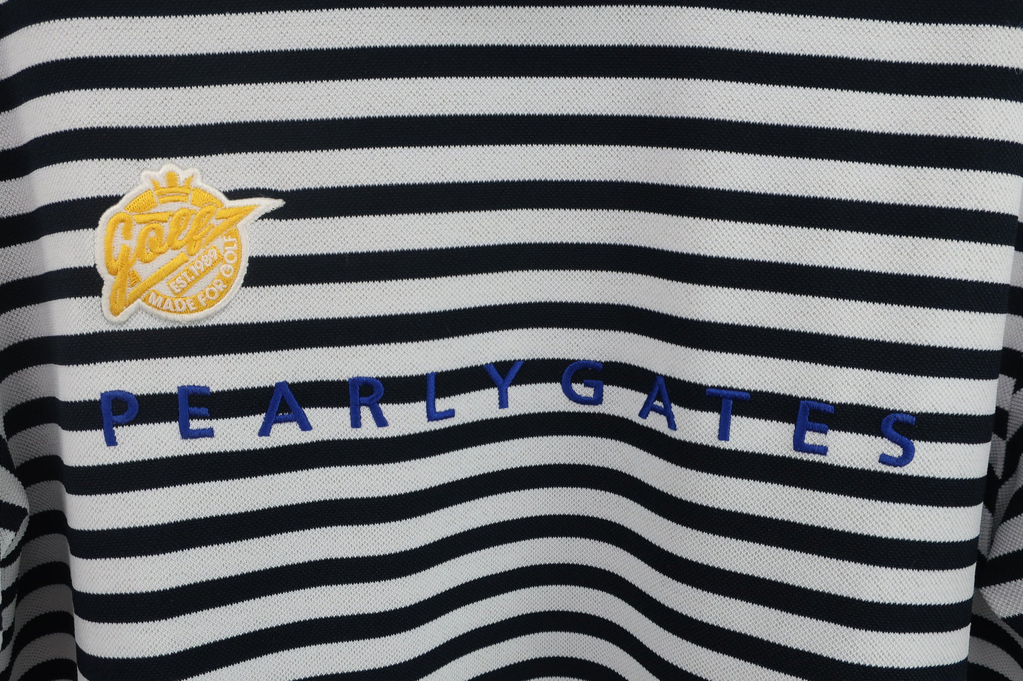 PEARLY GATES(パーリーゲイツ) ハイネックシャツ 白黒ボーダー メンズ 5 053-0267611 B-2