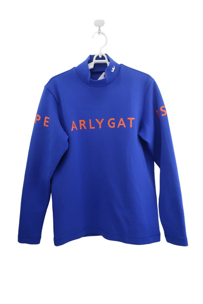 PEARLY GATES(パーリーゲイツ) 長袖モックネックシャツ 青 メンズ 5 053-1266005 A-1