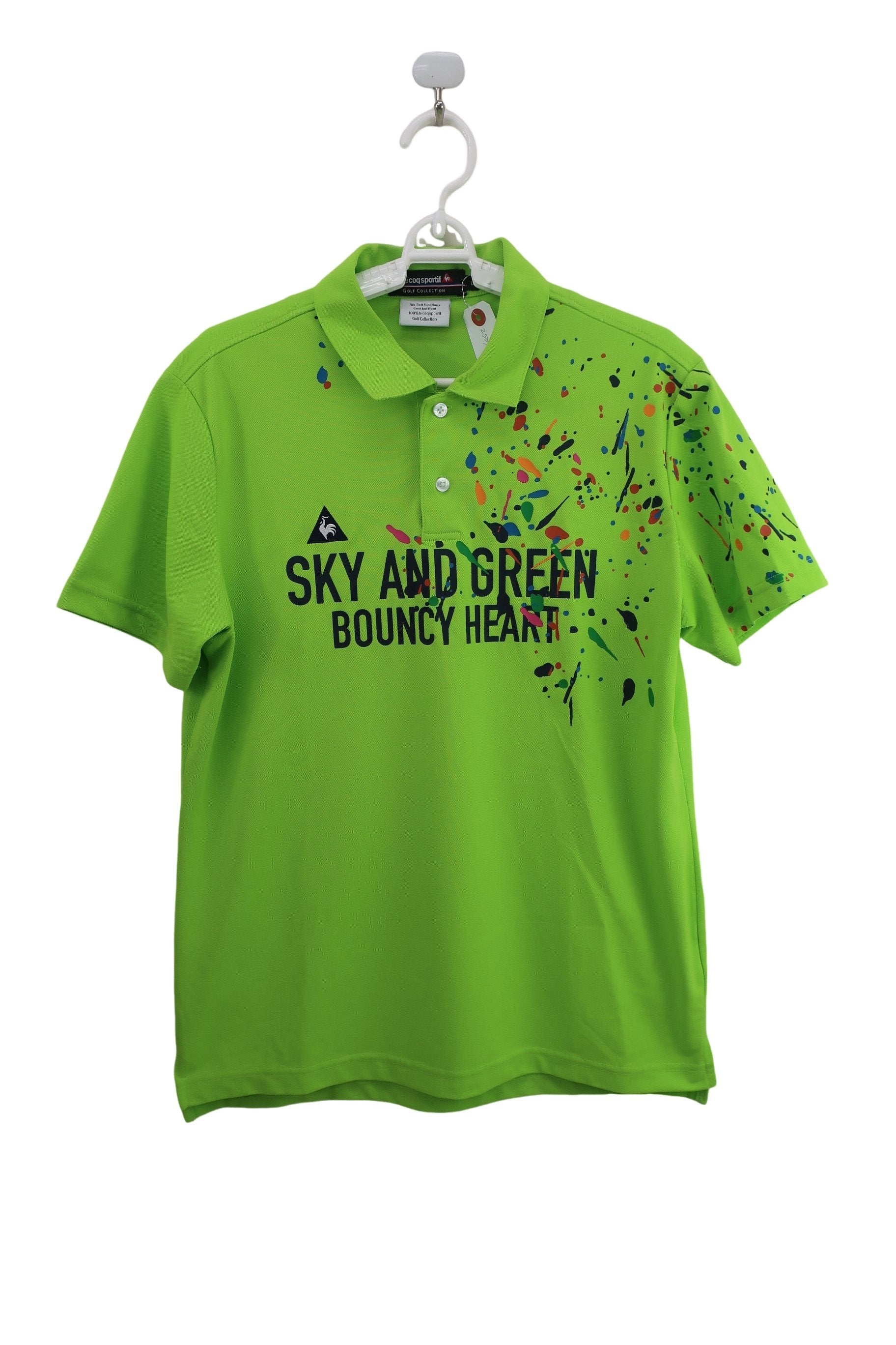 le coq sportif(ルコックスポルティフ) ポロシャツ 黄緑 メンズ L A-1