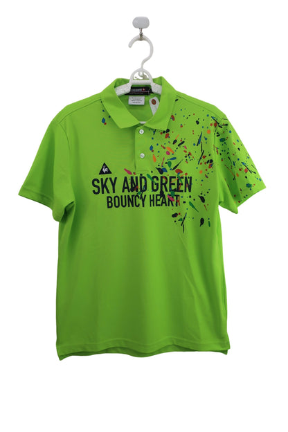 le coq sportif(ルコックスポルティフ) ポロシャツ 黄緑 メンズ L A-1