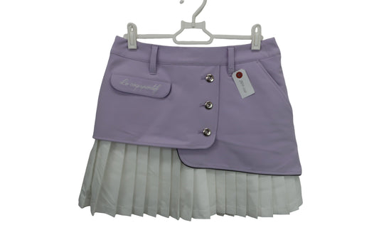 le coq sportif(ルコックスポルティフ) スカート 薄紫 白 レディース L A