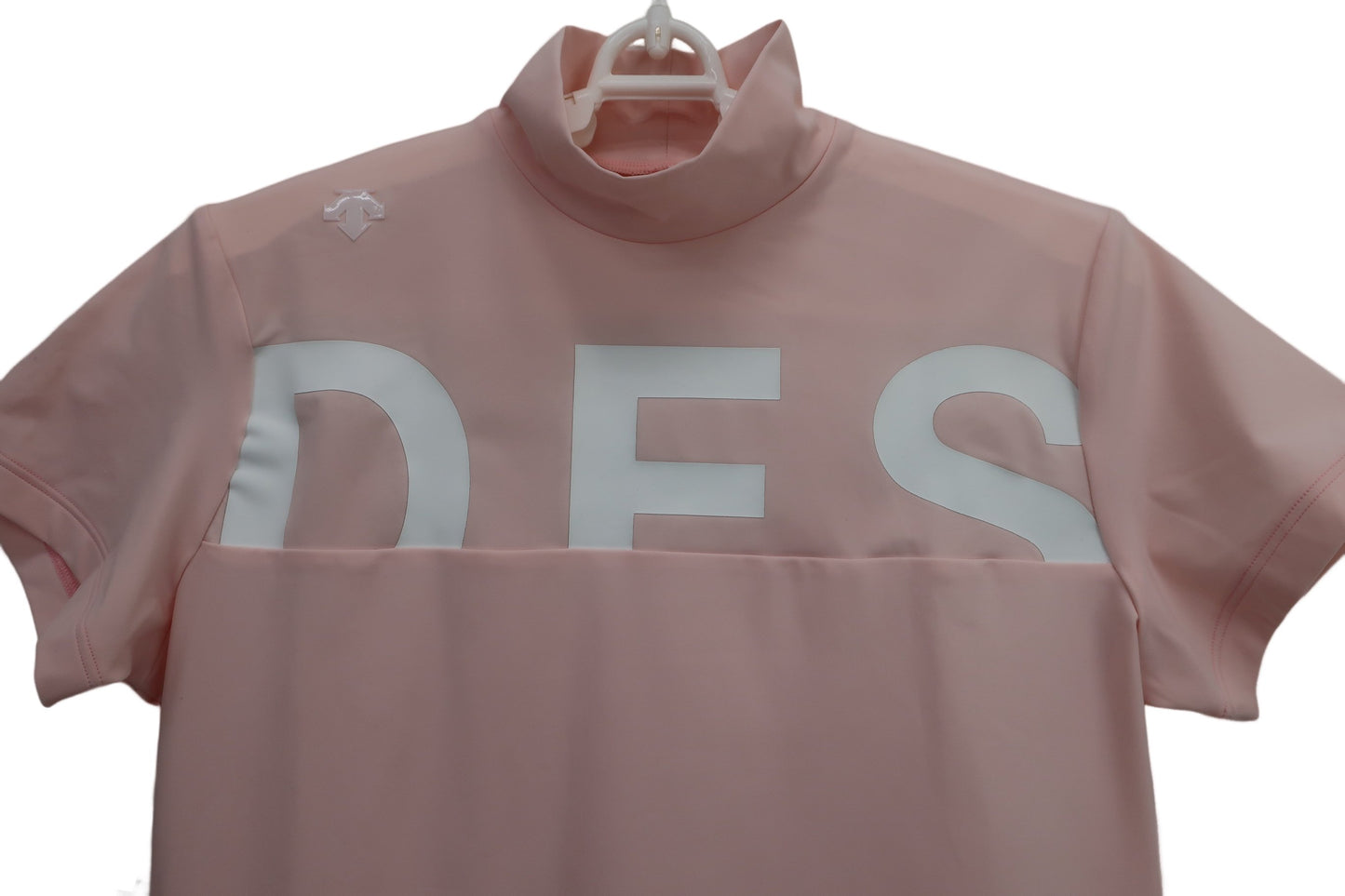 DESCENTE(デサント) 半袖モックネックシャツ ピンク レディース M A-3